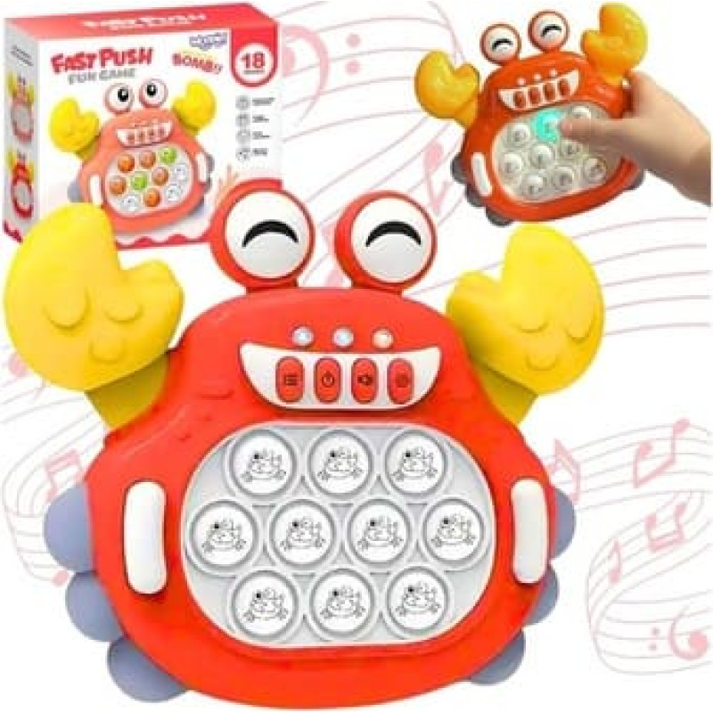 Woopie Elektroniskā pretstresa arkādes spēle POP IT CRAB 52272