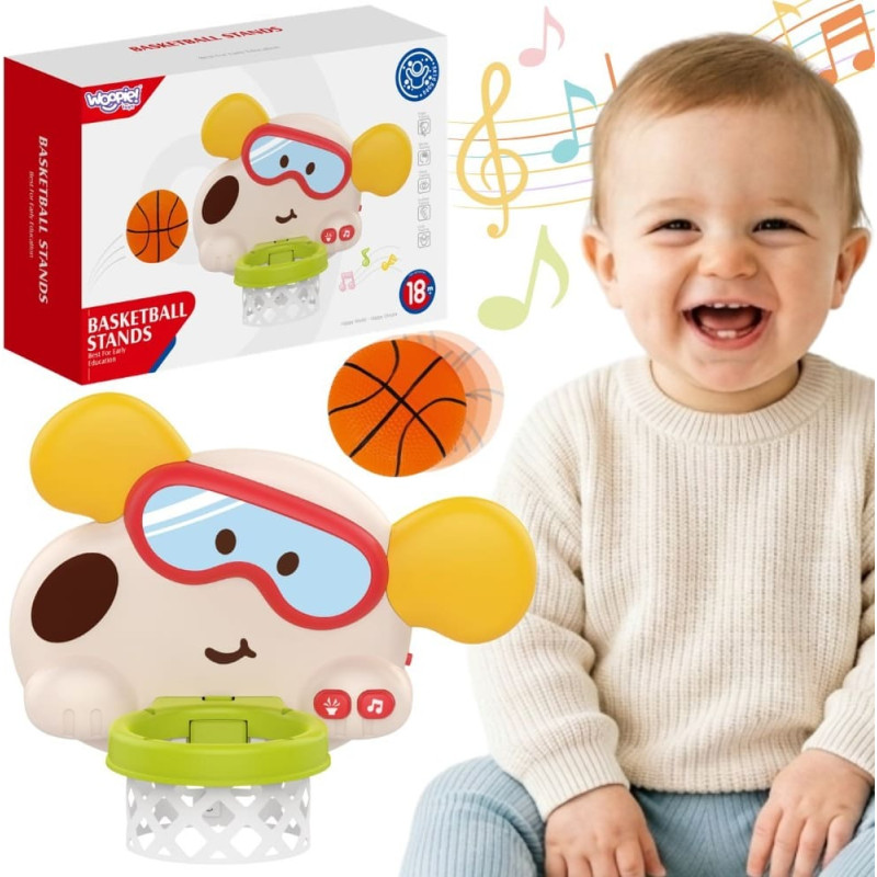 Woopie BABY Interactive Dog Basketball Hoop for Kids