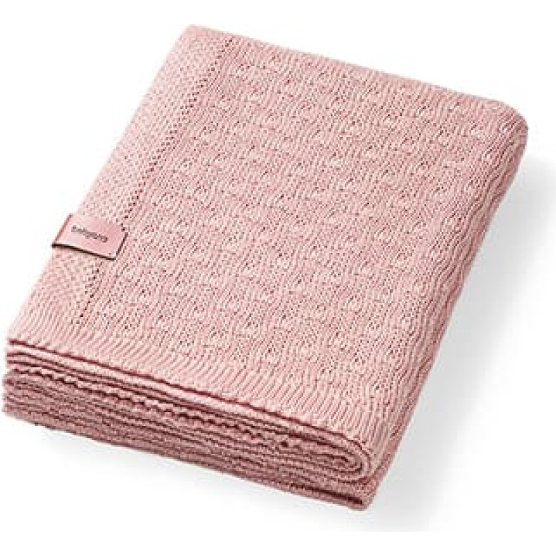 Babyono bamboo knitted blanket pink 1673/01