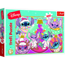 Trefl DISNEY STITCH Dėlionė &bdquo;Kalėdos&ldquo;, 100 det.