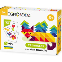 IGROTECO Wooden mosaic Triangles, 64 pcs. IG0194
