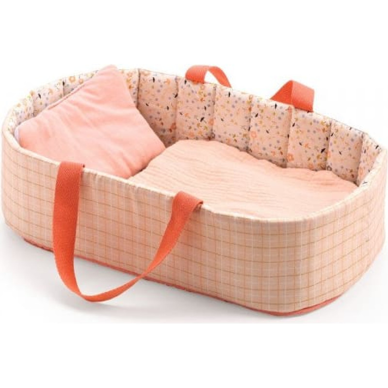 DJECO Dolls - Pomea - Bassinet - Pink Lines DJ07844