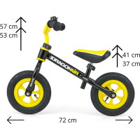 MILLY MALLY DRAGON AIR walking/balance bike, black NUOLAIDA