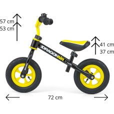 MILLY MALLY DRAGON AIR walking/balance bike, black NUOLAIDA