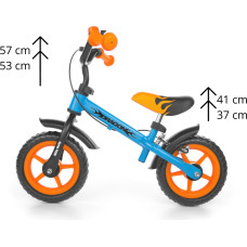 MILLY MALLY DRAGON walking/balance bike with brakes orange/blue NUOLAIDA