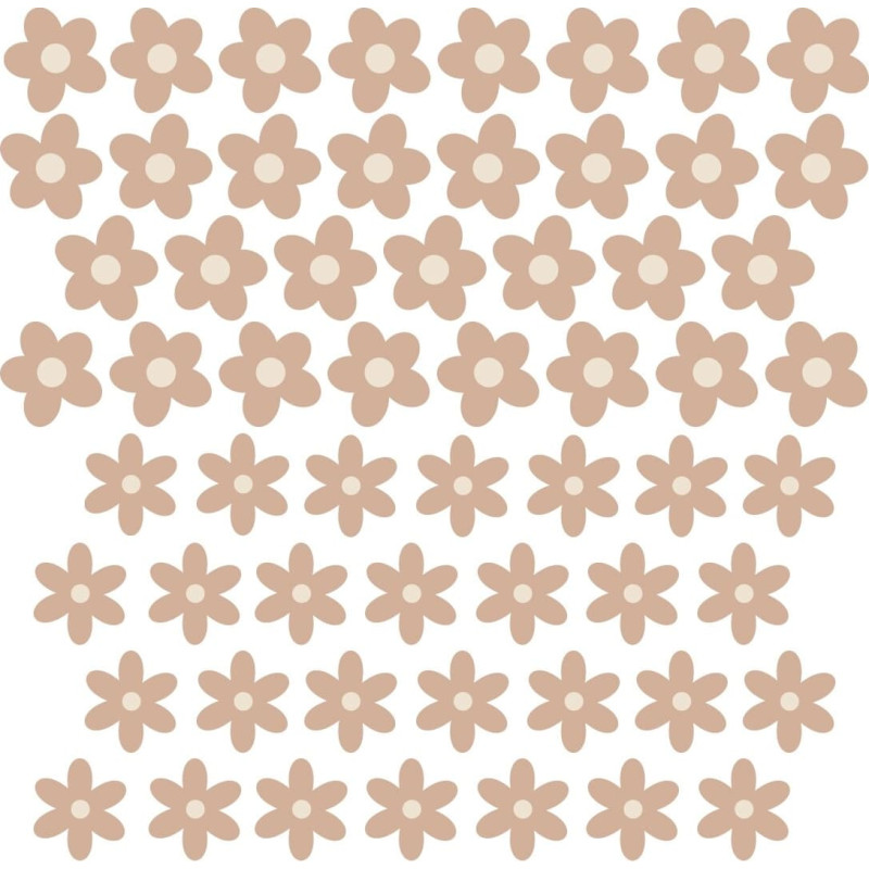 Pastelowe Lovesticker daisies III