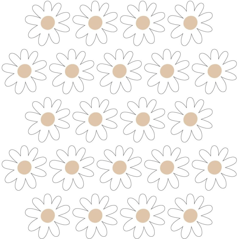 Pastelowe Lovesticker daisies VI