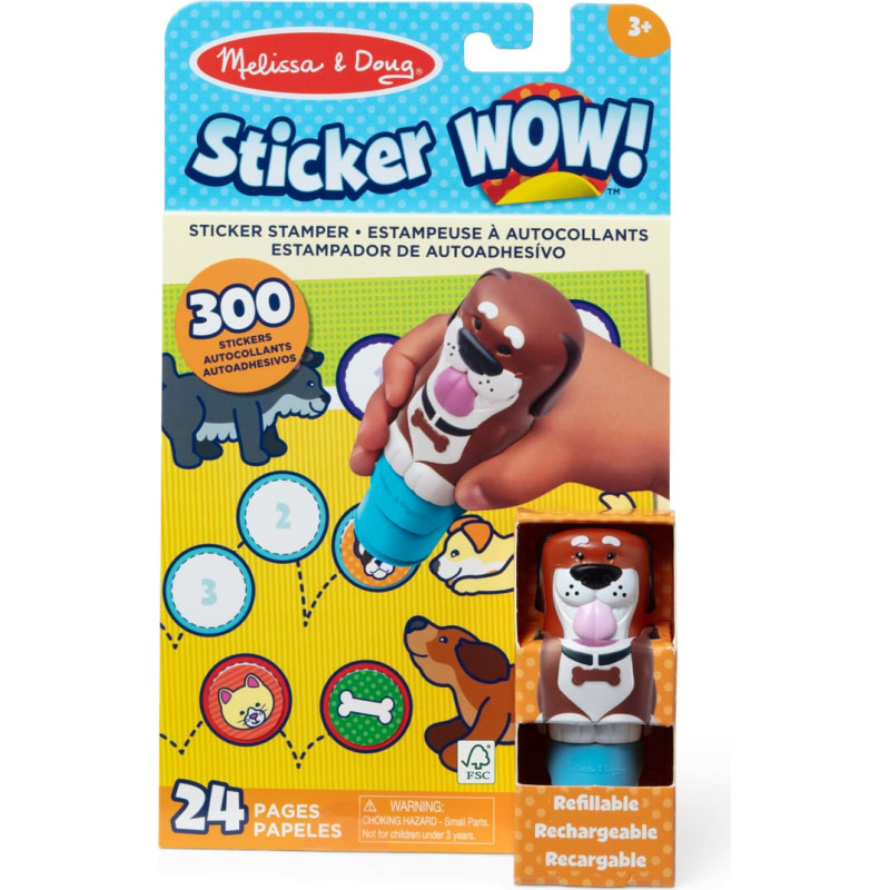 Melissa & Doug „Sticker WOW!“ veiklos knygelė „Šuniukas“