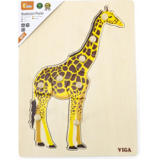 Viga 44605 Puzzle na podkładcez uchwytami - Żyrafa