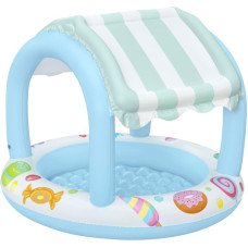 Bestway 52638 Basenik dmuchany z daszkiem i pompowanym dnem Cukierkowy Domek 1.04m x 84cm