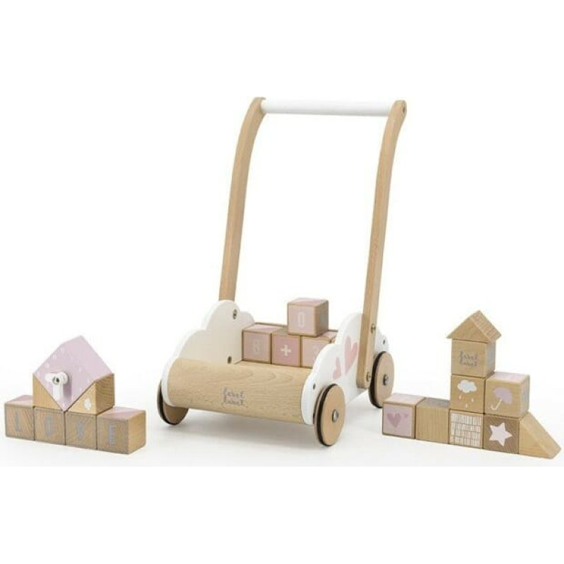 Label Label Edukacinė vaikštynė su kaladėlėmis - Rožinė