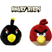 Angry Birds minkštas žaislas su garsu, 20 cm
