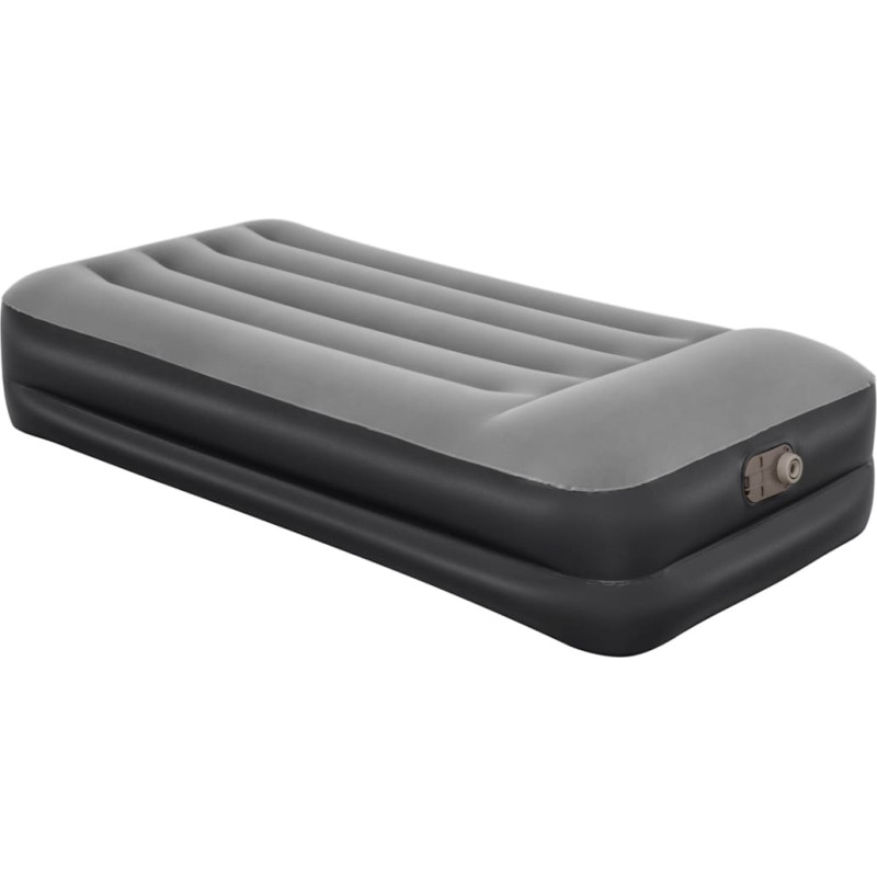 Bestway 67401 Materac dmuchany turystyczny z wbudowaną pompą powietrza Tritech Twin  1.91m x 0.97m x