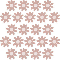 Pastelowe Lovesticker daisies IV