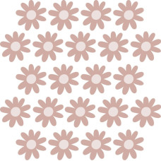 Pastelowe Lovesticker daisies IV