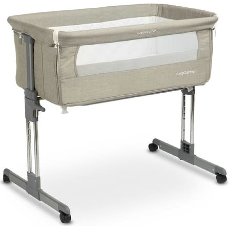 Caretero BEDSIDE CRIB SLEEP2GETHER GREY