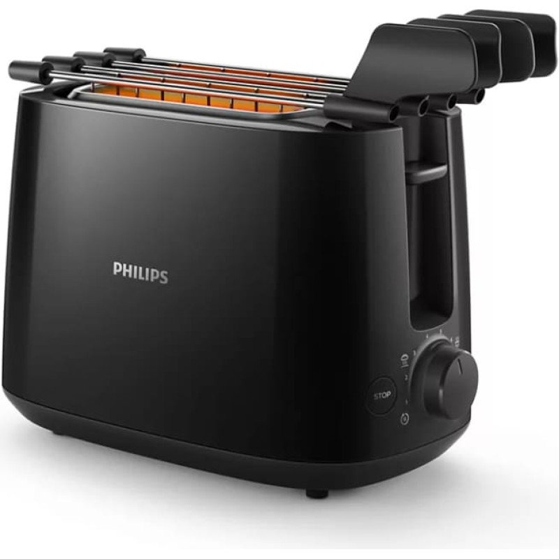Philips Tosteris, 550-650 W, melns - HD2583/90