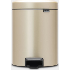 Brabantia atkritumu tvertne ar pedāli NewIcon, 5 l, Champagne - 304422