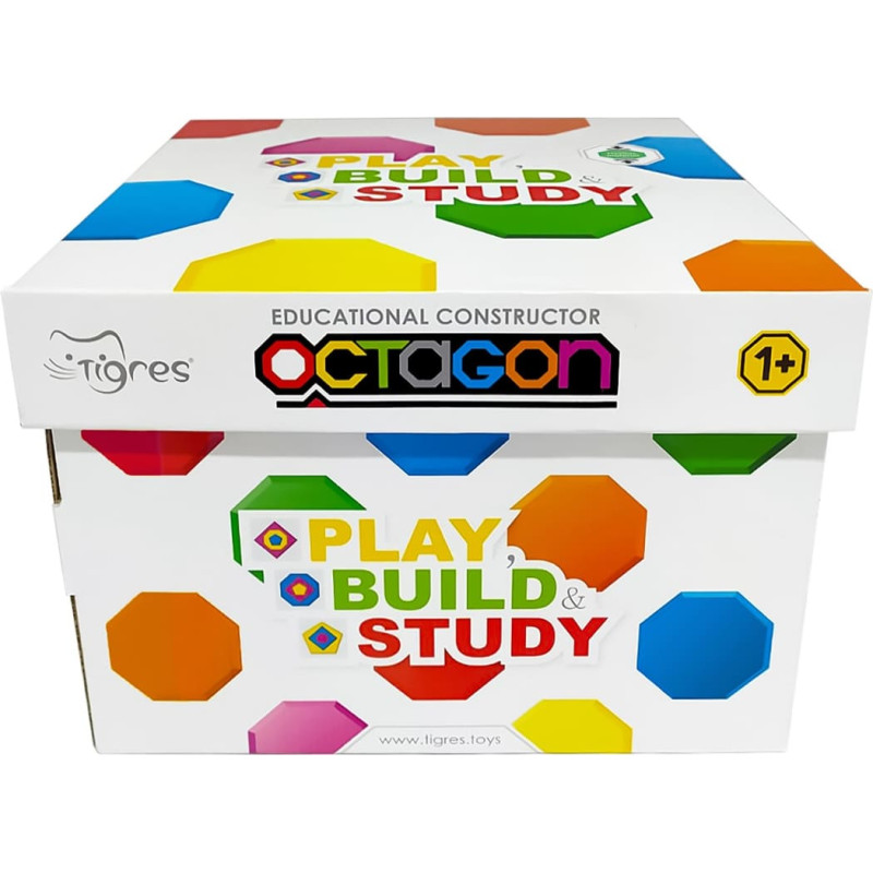 Tigres plastikust ehitusklotsid Octagon 88 tk