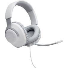 JBL on-ear austiņas ar mikrofonu,  baltas - JBLQUANTUM100WHT