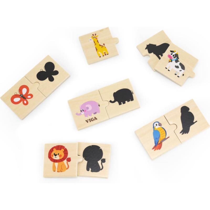 Viga 44747 Zestaw puzzli - dopasuj cienie