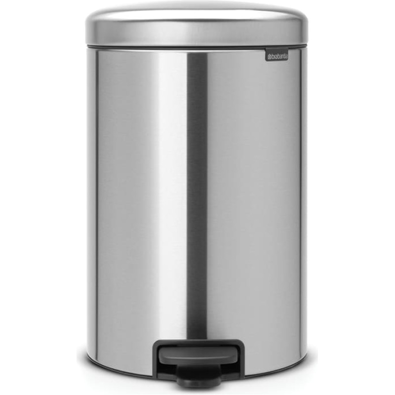 Brabantia atkritumu tvertne ar pedāli NewIcon, 20 l, Matt Steel - 114021