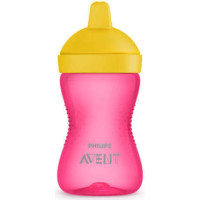 Philips Avent My Grippy mācību krūzīte ar cietu snīpi 300ml, 18M+, rozā - SCF804/04