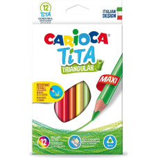 CARIOCA Värvipliiatsid 12 tk maxi