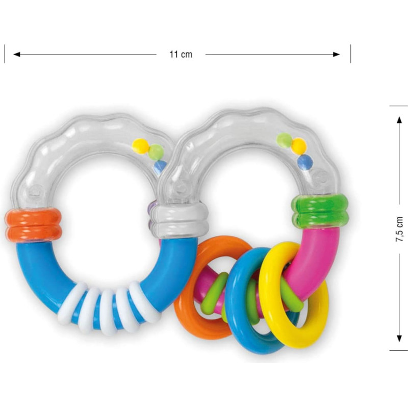 Milly Mally Rattle - Shaped 8 rattle - 0581