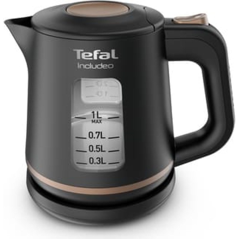 Tefal tējkanna Includeo, 2400W, 1L, melna - KI533811