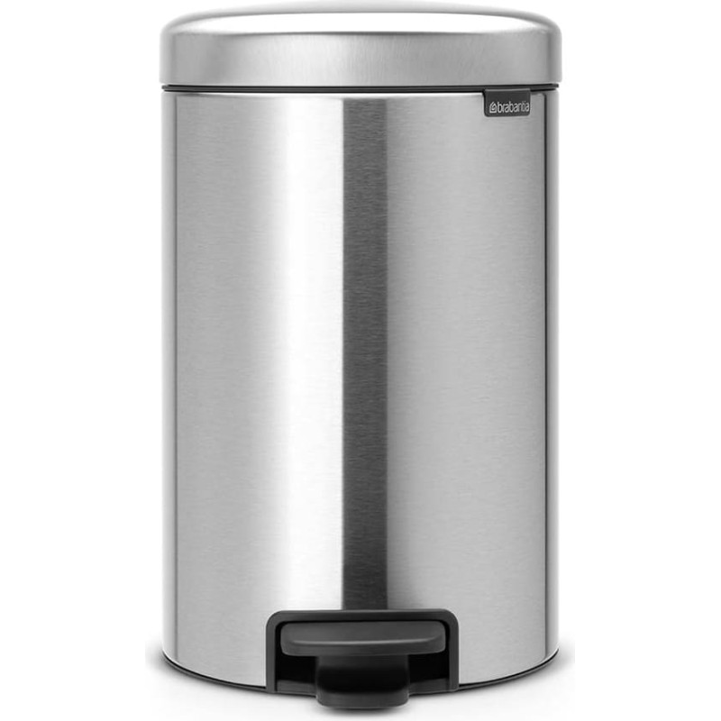 Brabantia atkritumu tvertne ar pedāli NewIcon, 12 l, Matt Steel - 113604