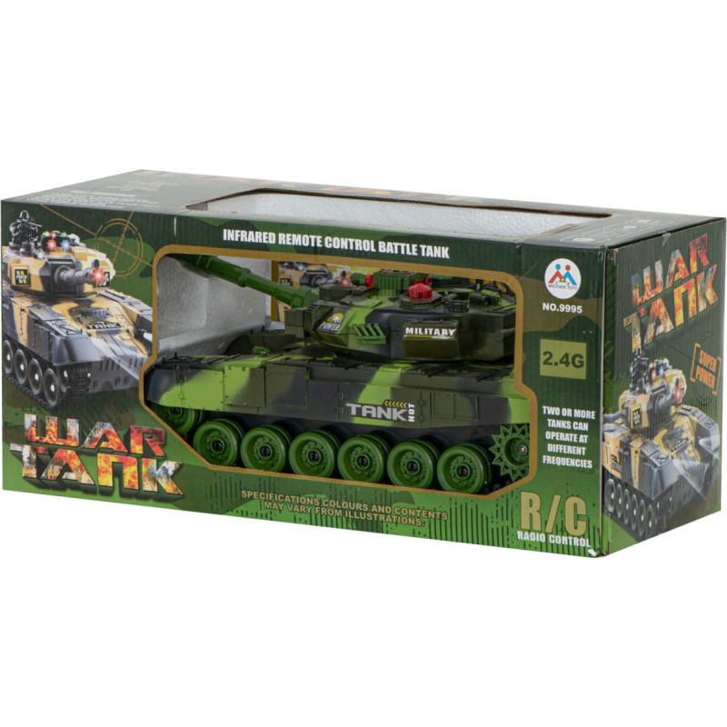 RC kovinis tankas 9993, 2,4 GHz, miško kamufliažas