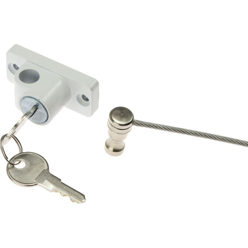 Logu drošības slīpuma slēdzene ar atslēgu