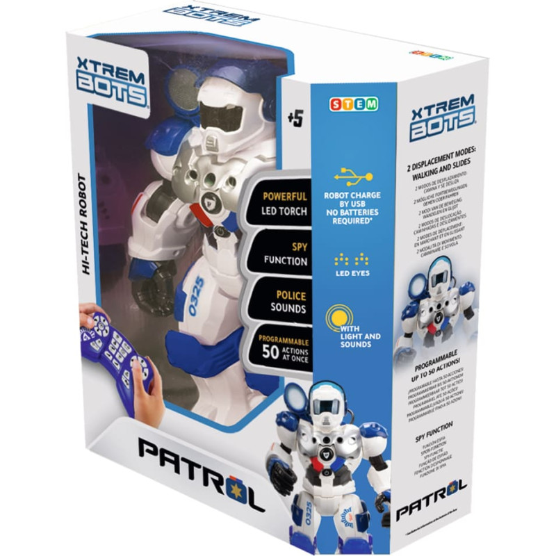 Xtrem Bots XTREAM BOTS Interaktyvus robotas „Patrol bot“