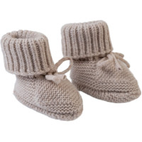 Lodger Slipper Folklore Merino vilnas čībiņas, Beige, 0-6m - SLM 630_0-6