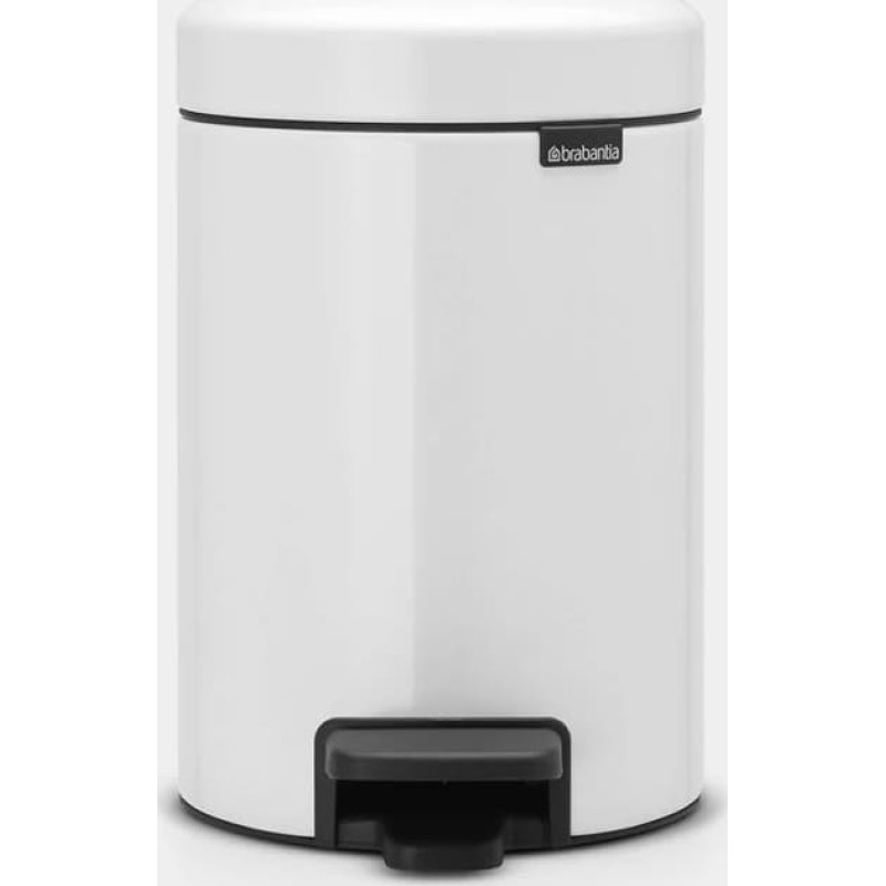 Brabantia atkritumu tvertne ar pedāli NewIcon, 3 l, White - 112126