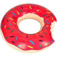 Vaikiškas pripučiamas plaukimo ratas „Donut“, 50 cm, rožinės spalvos