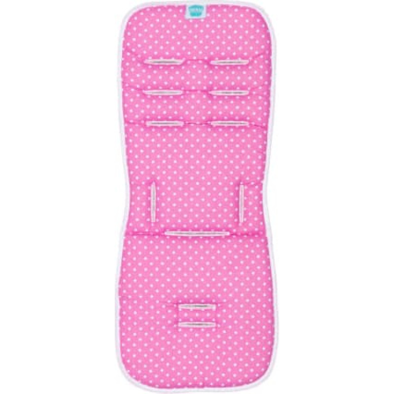 Fillikid vankri istmekate, roosa täpiline