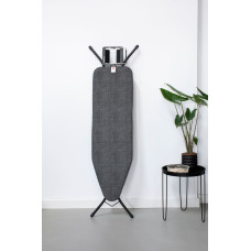 Brabantia gludināmā dēļa pārvalks, 124x38 cm, Denim Black (B) 4mm+ 4mm filcis - 130885