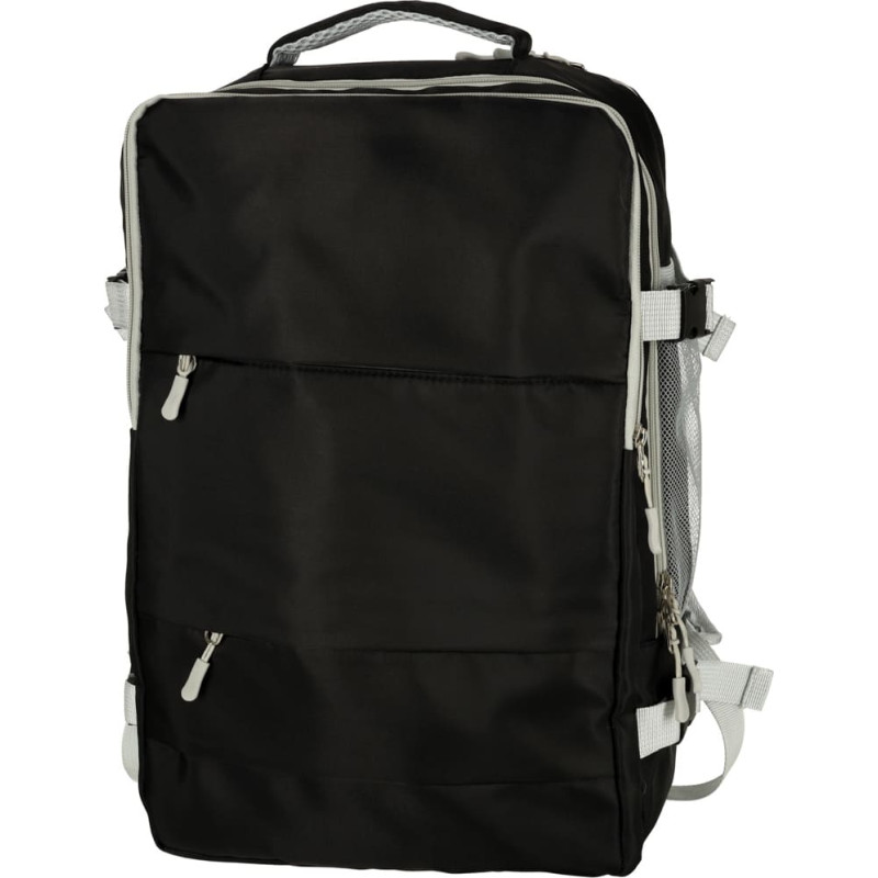 Ceļojumu mugursoma lidmašīnai ūdensizturīgs USB kabelis 45x16x28cm melns