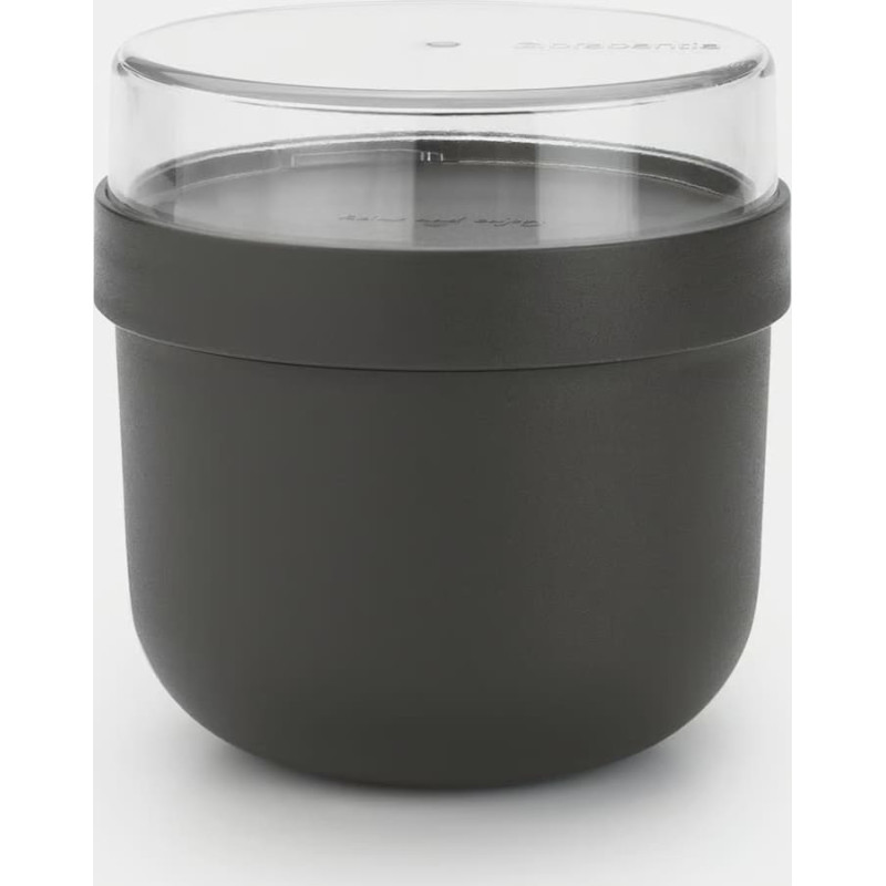 Brabantia Make & Take brokastu trauks, 0.5L, dark grey - 204180