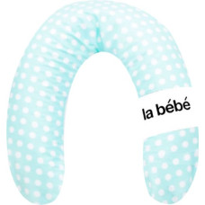 La Bebe ™ Rich Maternity Pillow Art.85705 Dots 100% Natural Linen Pakaviņš mazuļa barošanai / gulēšanai / pakaviņš grūtniecēm ar 100% dabīgu lina pārvalku. 30x104 cm