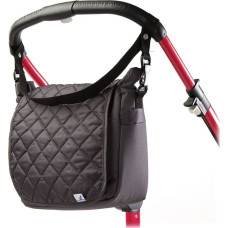 Caretero Quilted mama bag for strollers GRAPHITE