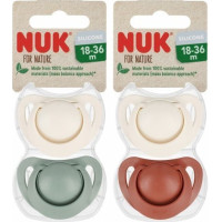 NUK Nature čiulptukai, silikoniniai, 18–36 mėn. – 2 vnt. dėžutėje (modeliai: 541372, 739859)