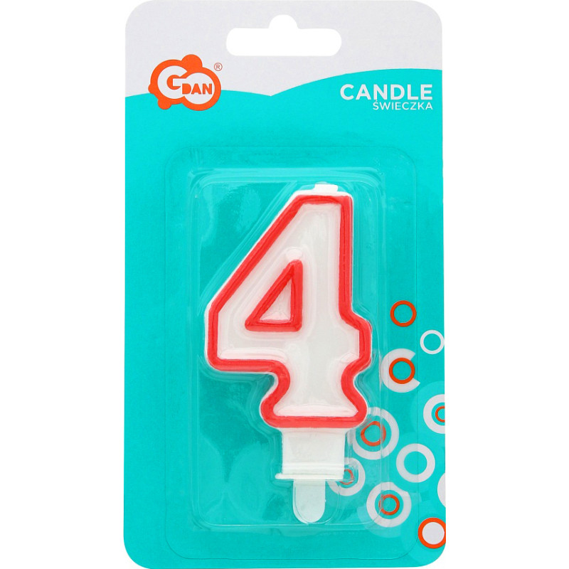Gimtadienio žvakutė – skaičius 4