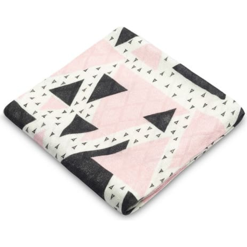 Sensillo BAMBOO DIAPER - PINK TRIANGLE 75x75