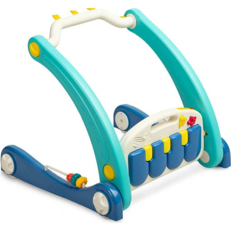 Toyz 2IN1 WALKER WITH MUSIC MAT BLUE
