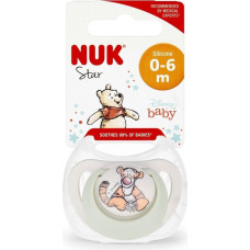 NUK 6571 STAR SILICONE PACIFIER 0-6 1PC BOX