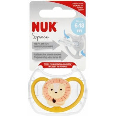 NUK 0529 SILICONE pacifier SPACE LION 6-18 1PC/BOX 537421, 736385