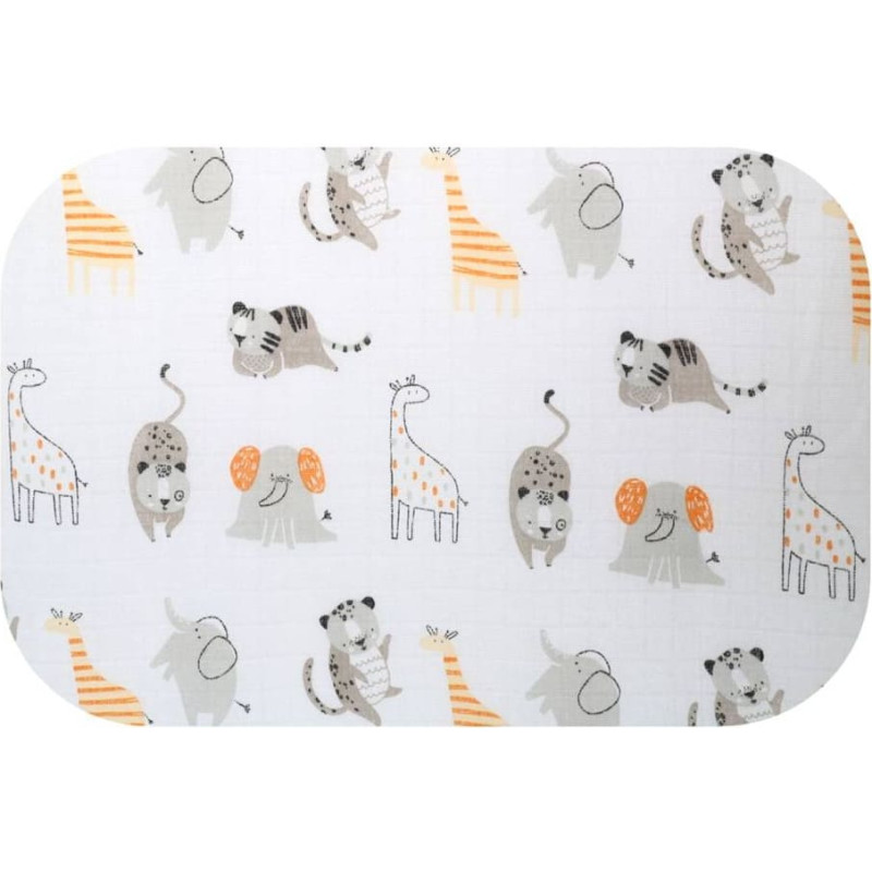 Ega Kids Diaper - 26858 - TETRA PRINT - EGA - CYRK - GREY - size 70x80 cm